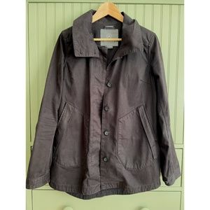 Aether Washed Black Cotton Canvas Jacket - Size 2/SM
